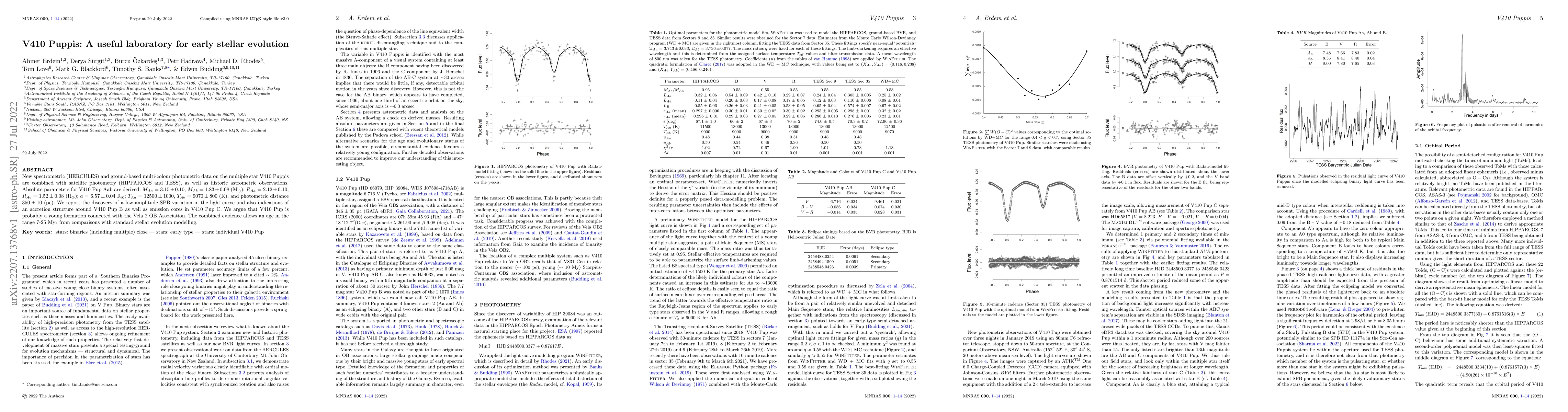 Thumbnail for V410 Puppis: A useful laboratory for early stellar evolution