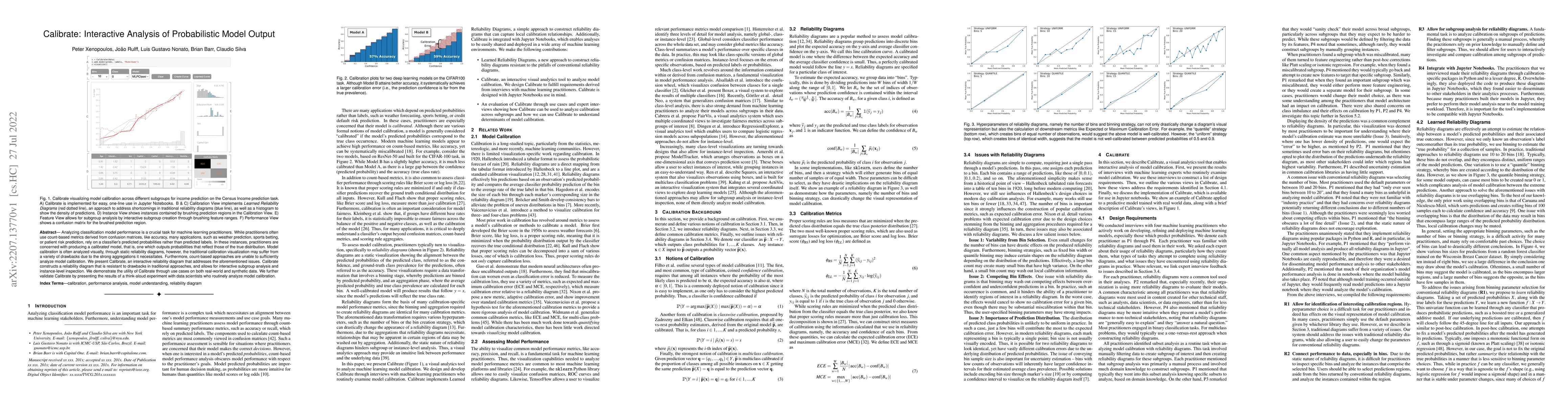 Thumbnail for Calibrate: Interactive Analysis of Probabilistic Model Output