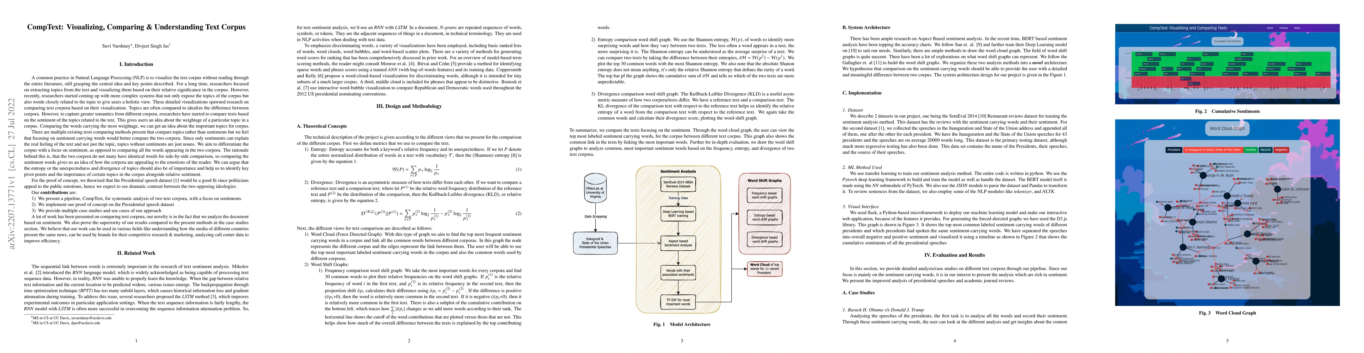 Thumbnail for CompText: Visualizing, Comparing & Understanding Text Corpus