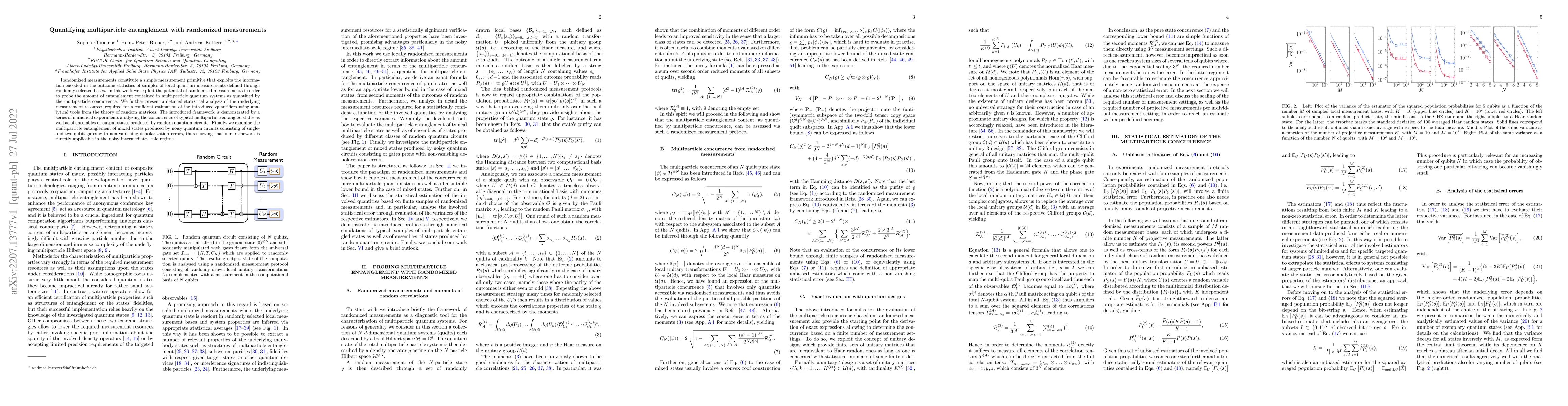 Thumbnail for Quantifying multiparticle entanglement with randomized measurements