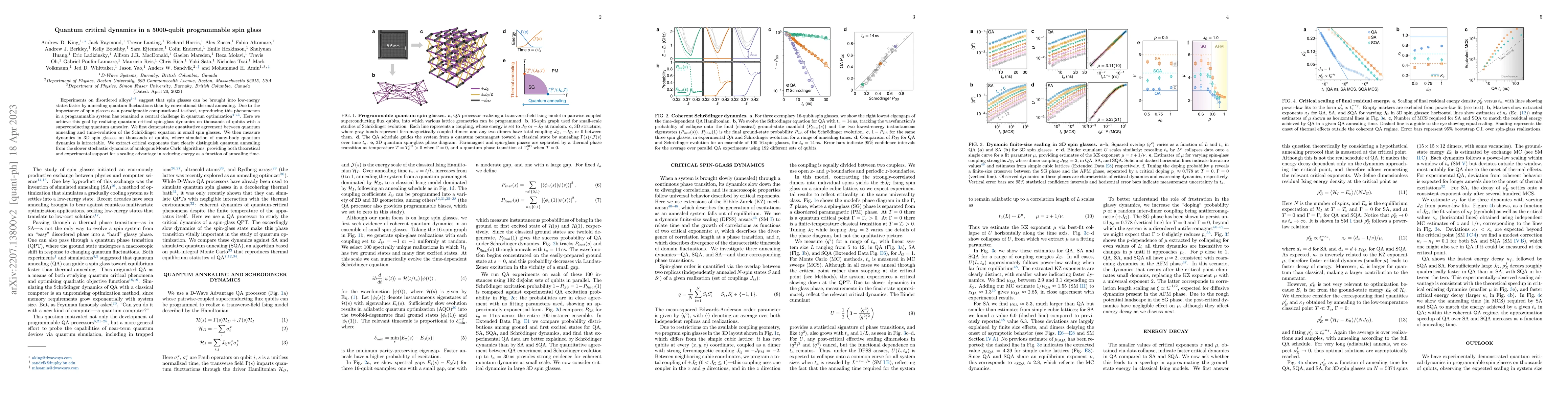 Thumbnail for Quantum critical dynamics in a 5000-qubit programmable spin glass