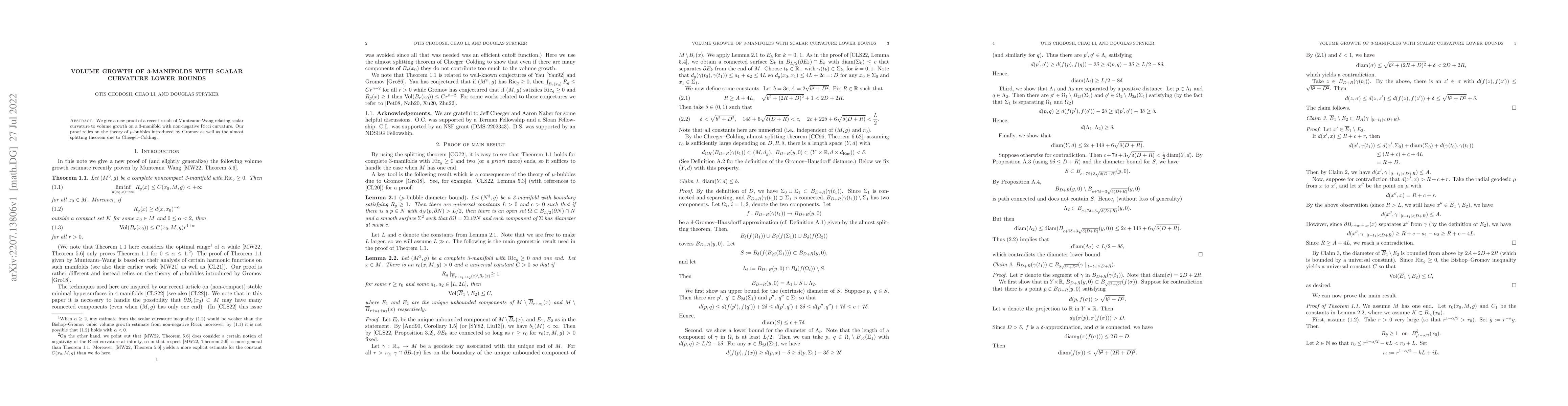 Thumbnail for Volume growth of 3-manifolds with scalar curvature lower bounds