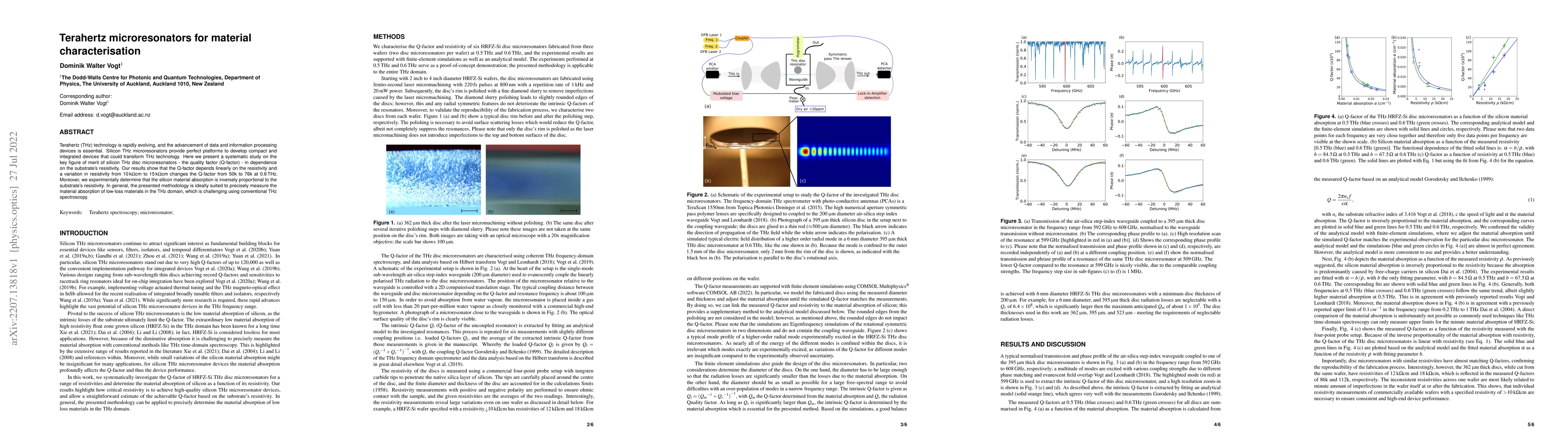 Thumbnail for Terahertz microresonators for material characterisation