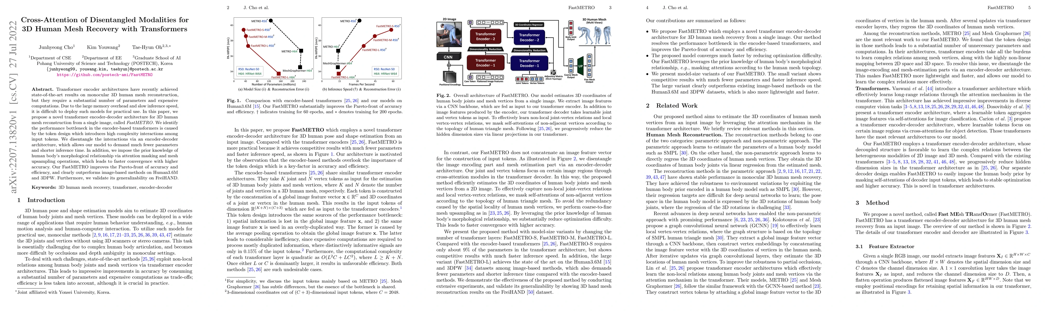 Thumbnail for Cross-Attention of Disentangled Modalities for 3D Human Mesh Recovery
  with Transformers