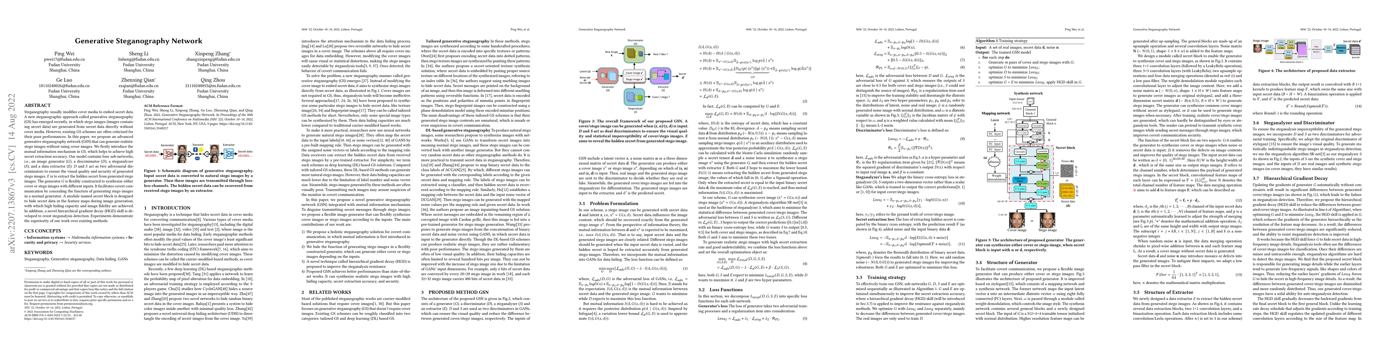 Thumbnail for Generative Steganography Network