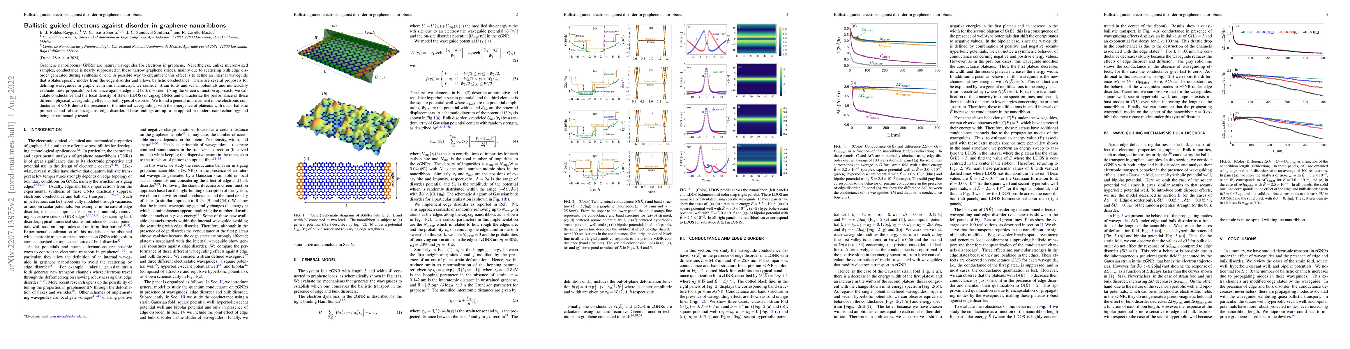 Thumbnail for Ballistic guided electrons against disorder in graphene nanoribbons