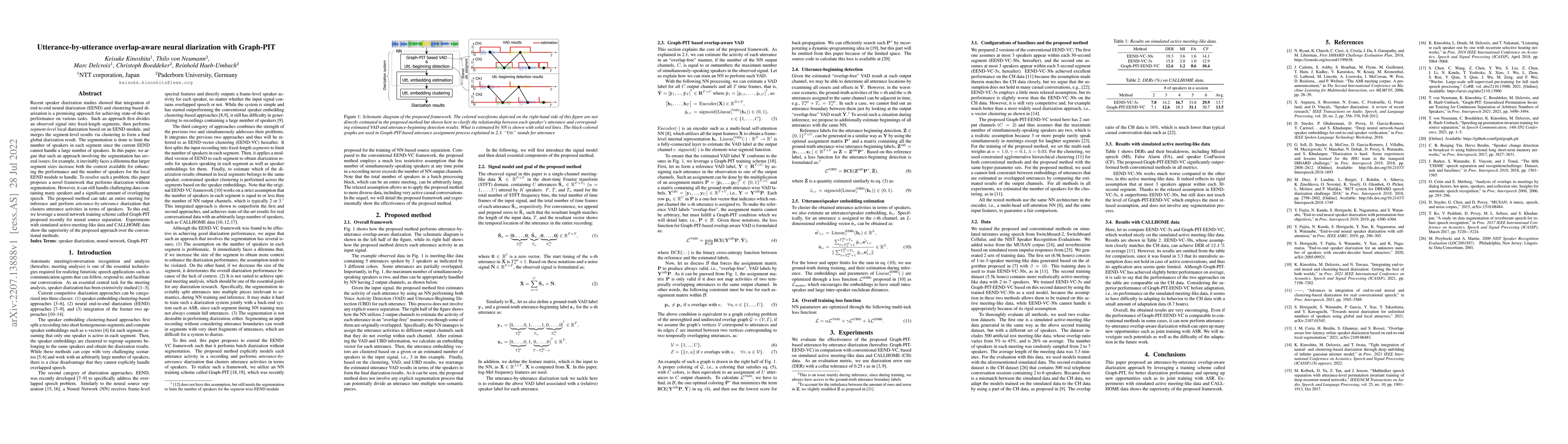 Thumbnail for Utterance-by-utterance overlap-aware neural diarization with Graph-PIT