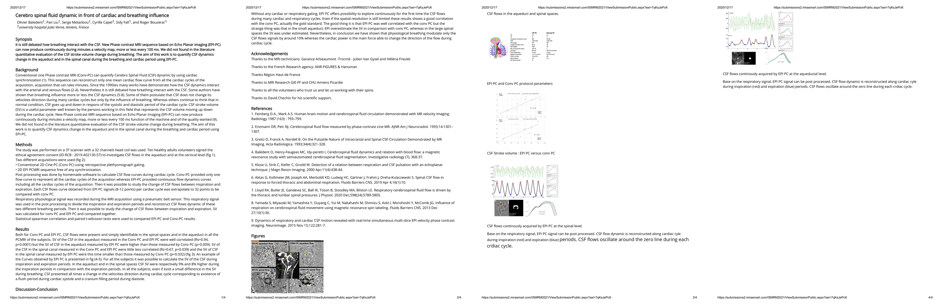 Thumbnail for Cerebro spinal fluid dynamic in front of cardiac and breathing influence