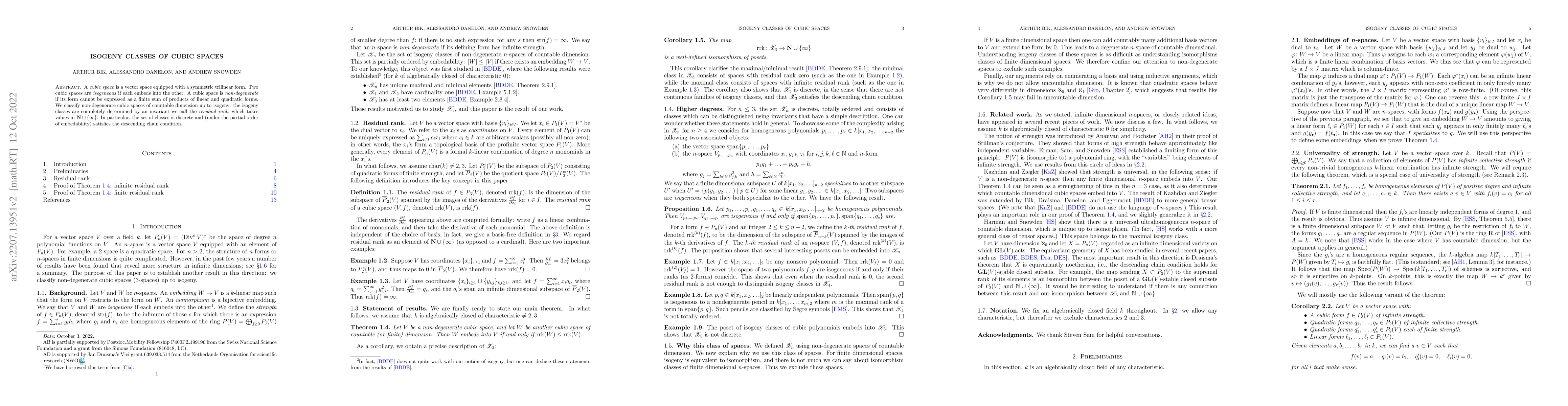 Thumbnail for Isogeny classes of cubic spaces