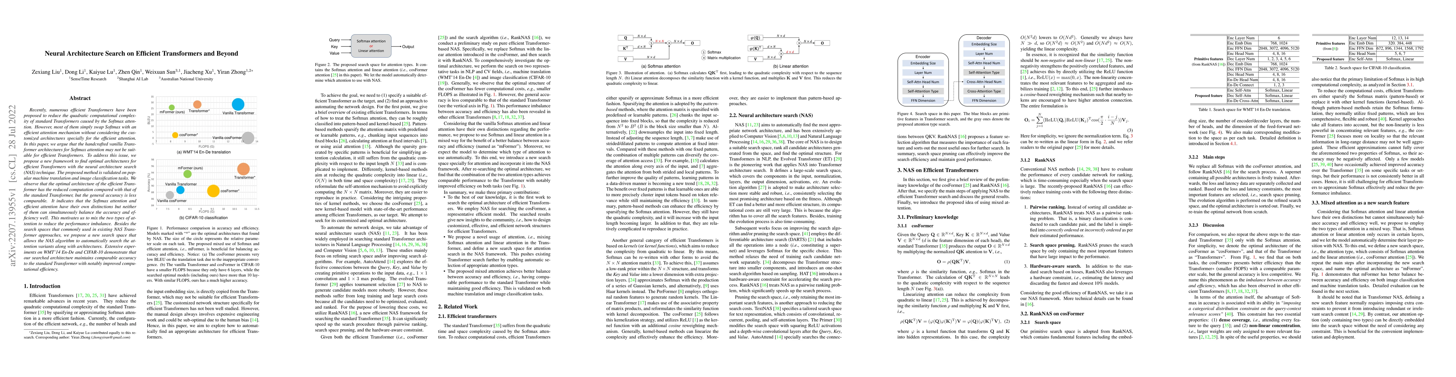 Thumbnail for Neural Architecture Search on Efficient Transformers and Beyond