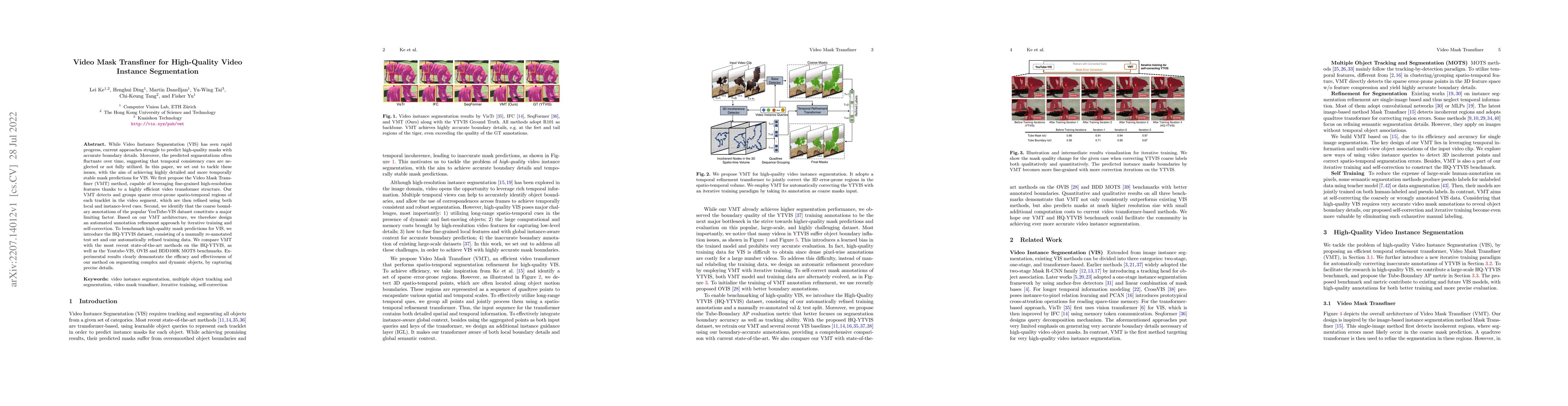 Thumbnail for Video Mask Transfiner for High-Quality Video Instance Segmentation