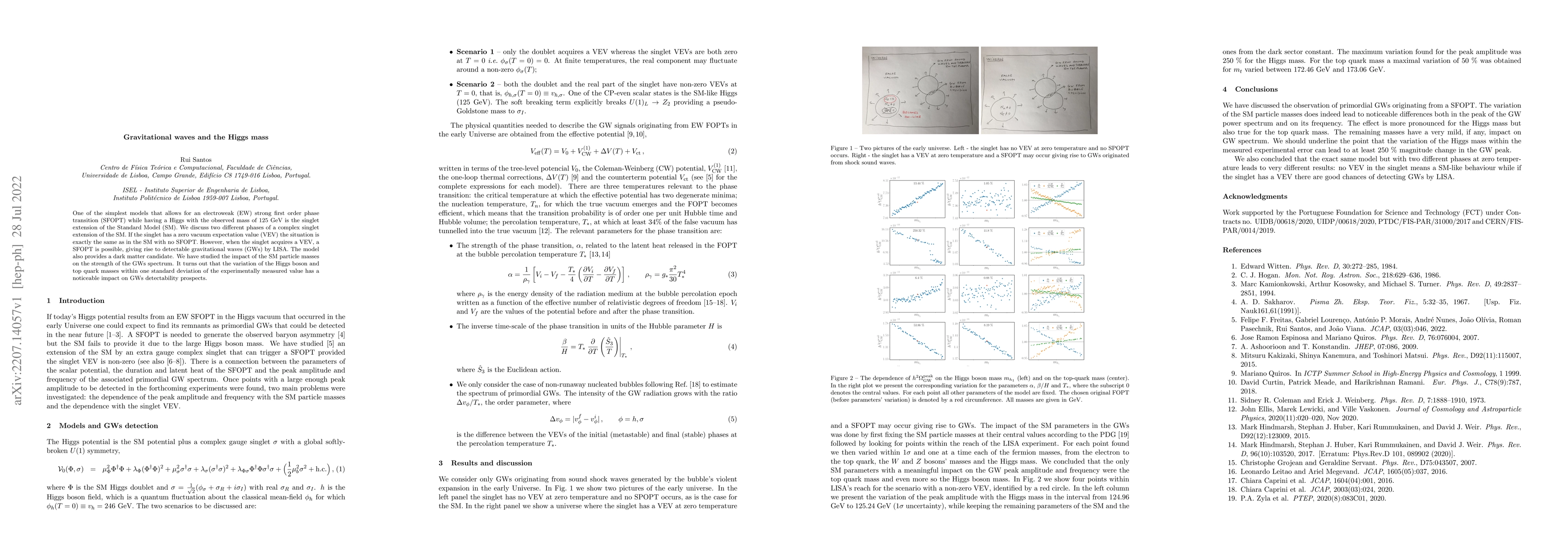 Thumbnail for Gravitational waves and the Higgs mass