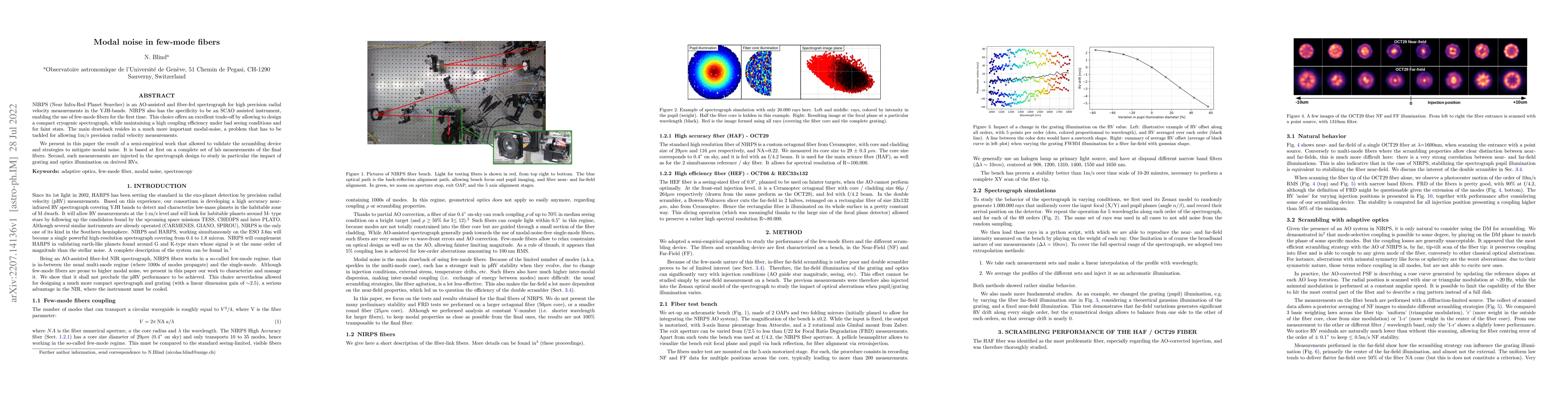 Thumbnail for Modal noise in few-mode fibers