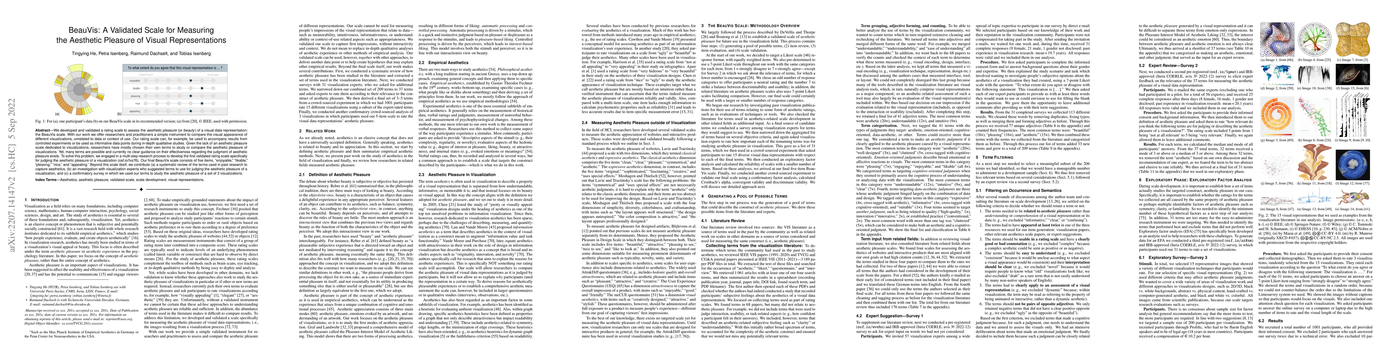 Thumbnail for BeauVis: A Validated Scale for Measuring the Aesthetic Pleasure of
  Visual Representations