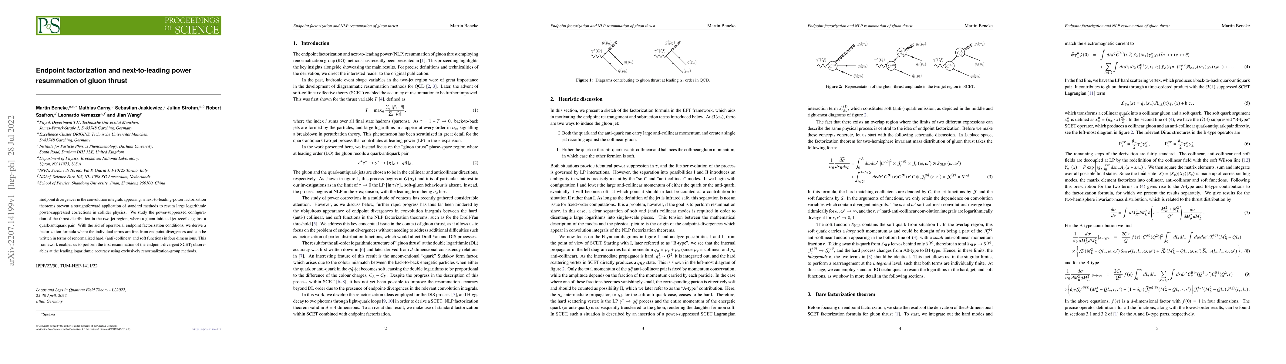 Thumbnail for Endpoint factorization and next-to-leading power resummation of gluon
  thrust