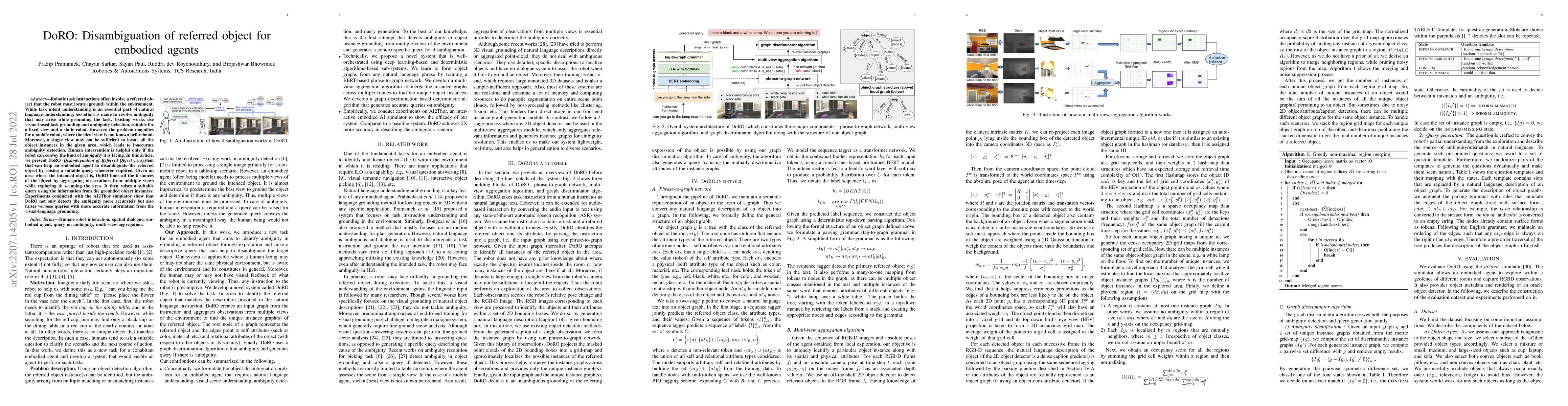 Thumbnail for DoRO: Disambiguation of referred object for embodied agents