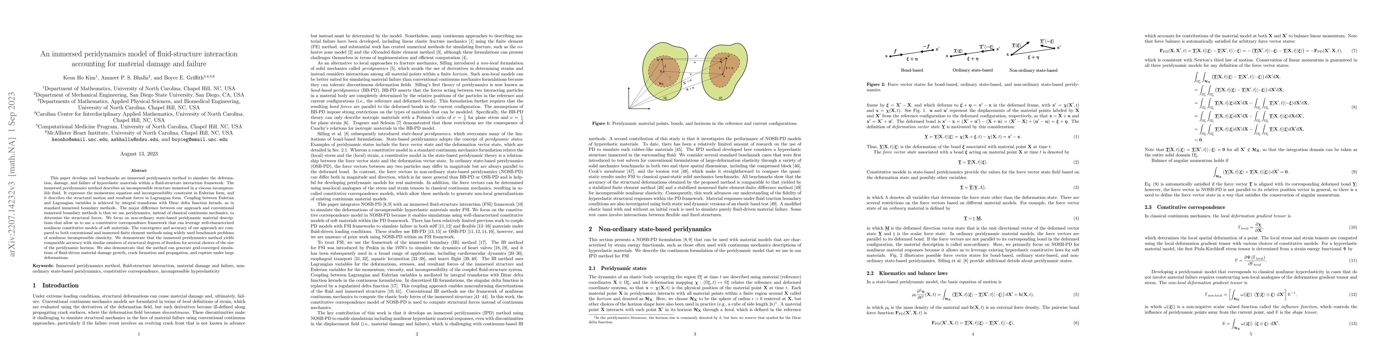Thumbnail for An immersed peridynamics model of fluid-structure interaction accounting
  for material damage and failure