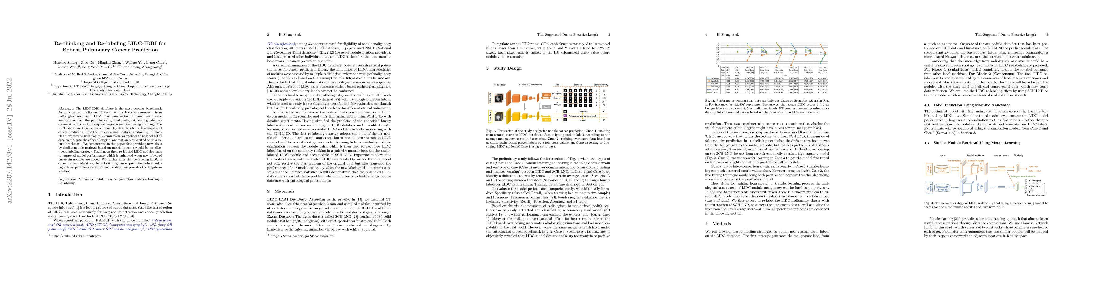 Thumbnail for Re-thinking and Re-labeling LIDC-IDRI for Robust Pulmonary Cancer
  Prediction