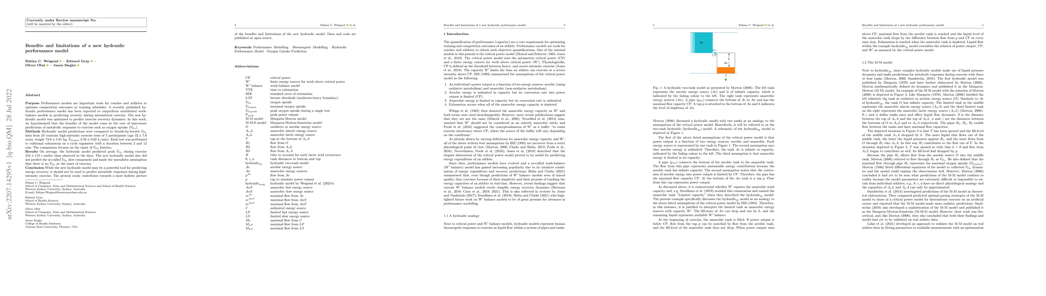Thumbnail for Benefits and limitations of a new hydraulic performance model