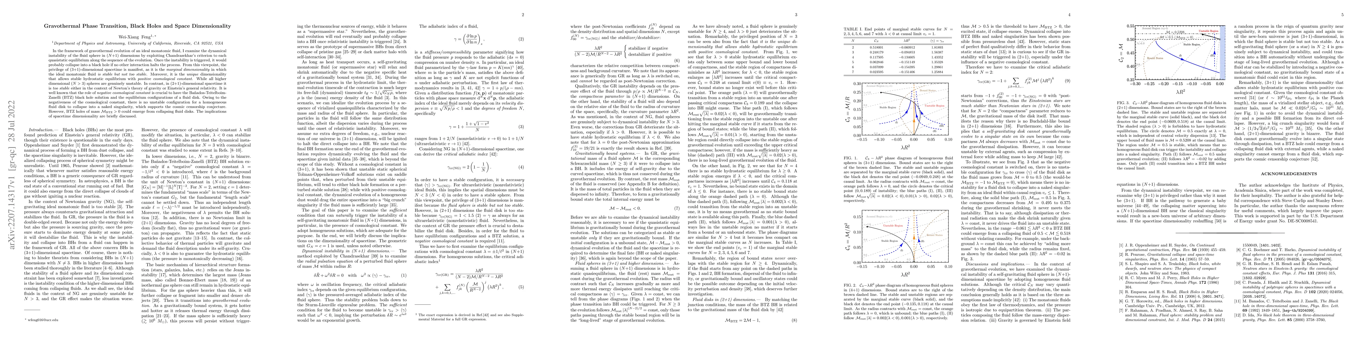 Thumbnail for Gravothermal Phase Transition, Black Holes and Space Dimensionality