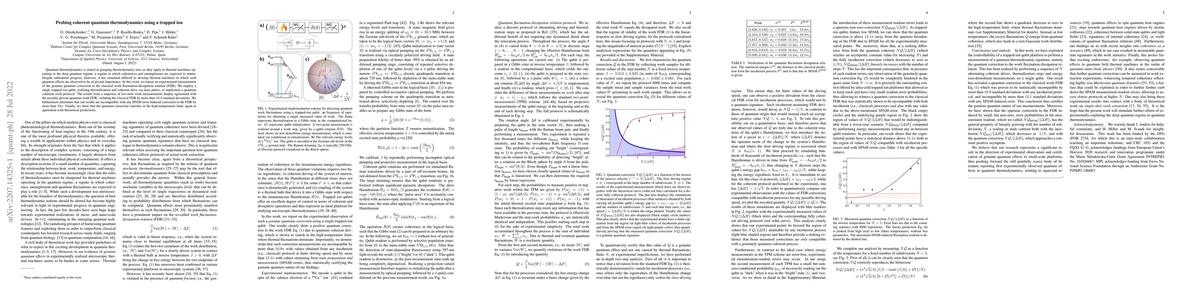 Thumbnail for Probing coherent quantum thermodynamics using a trapped ion