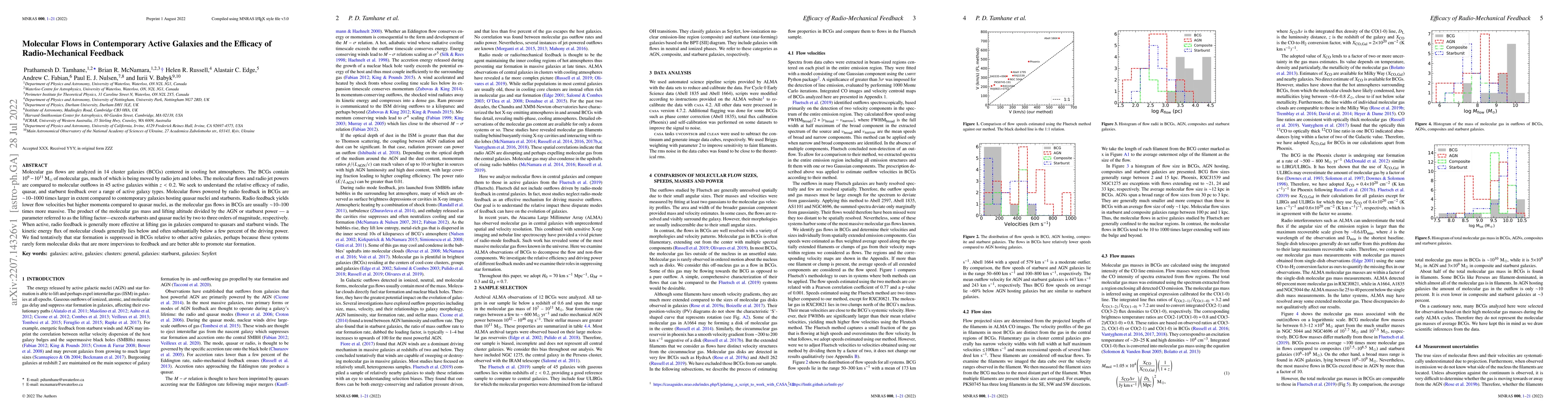 Thumbnail for Molecular Flows in Contemporary Active Galaxies and the Efficacy of
  Radio-Mechanical Feedback