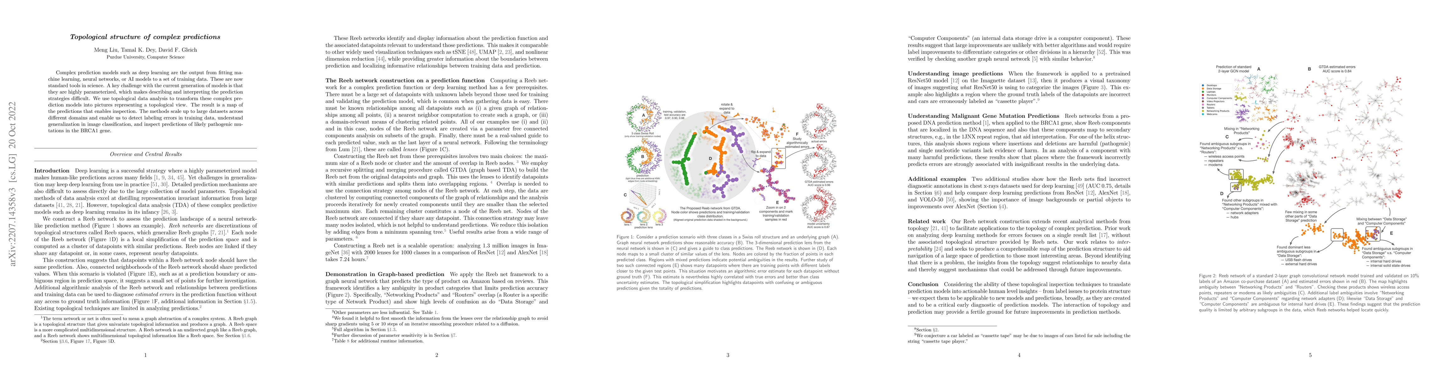 Thumbnail for Topological structure of complex predictions