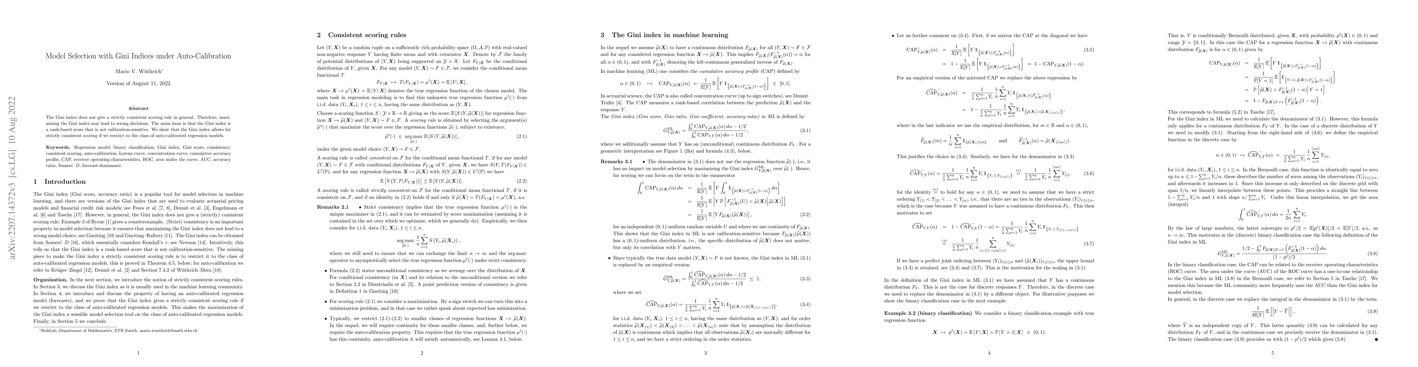 Thumbnail for Model selection with Gini indices under auto-calibration