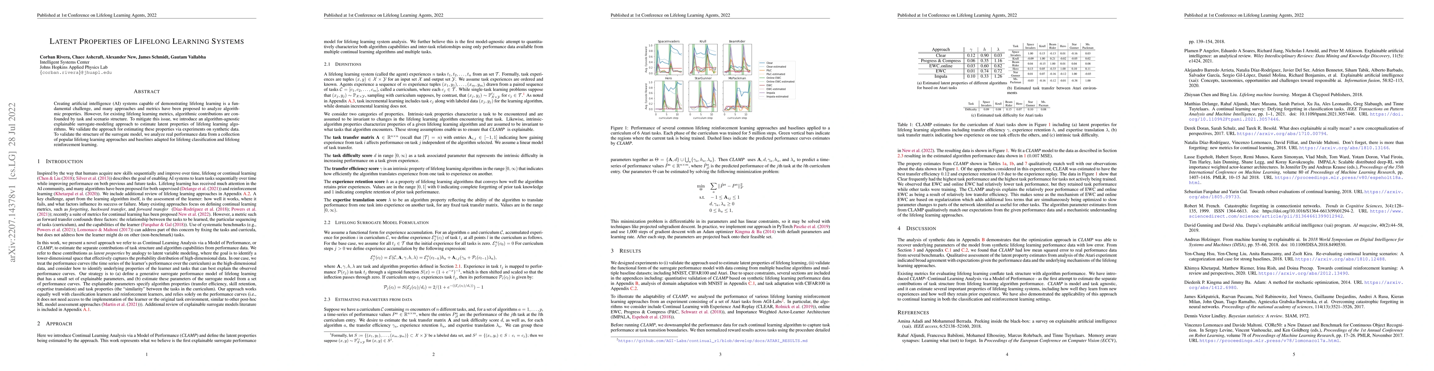 Thumbnail for Latent Properties of Lifelong Learning Systems