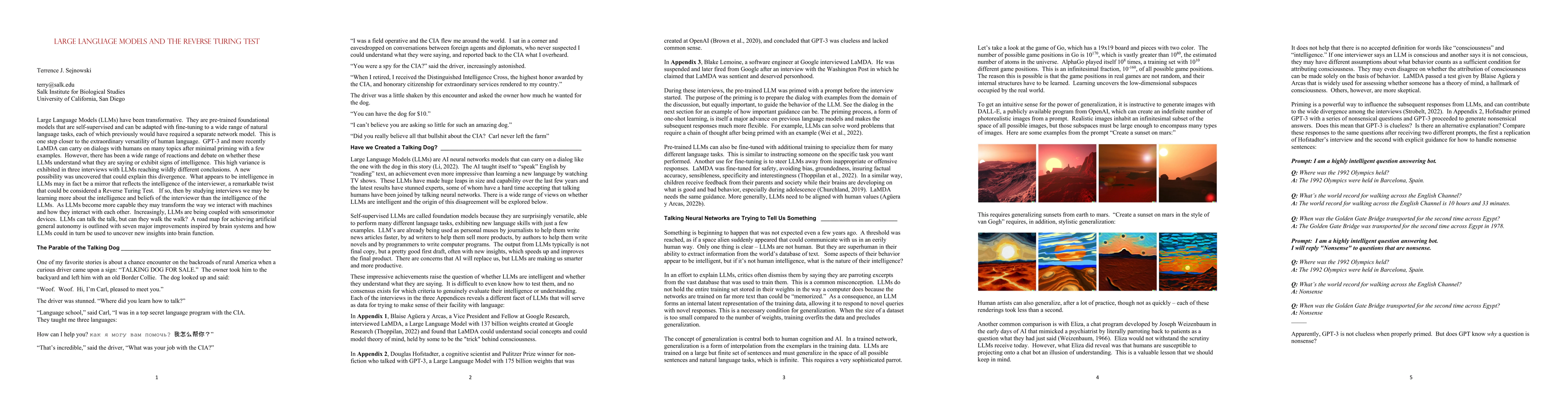 Thumbnail for Large Language Models and the Reverse Turing Test