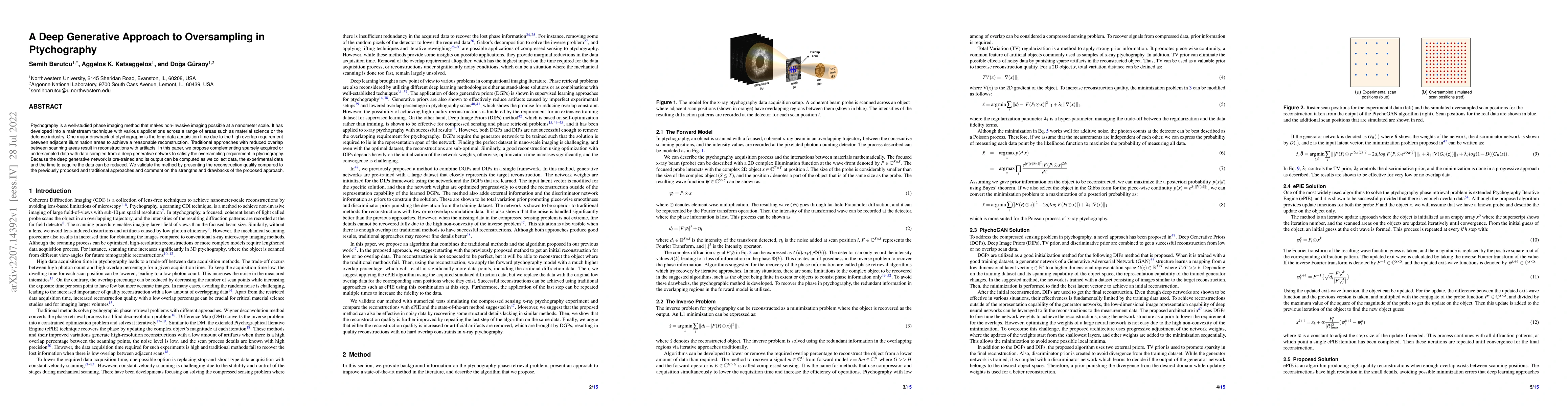 Thumbnail for A Deep Generative Approach to Oversampling in Ptychography