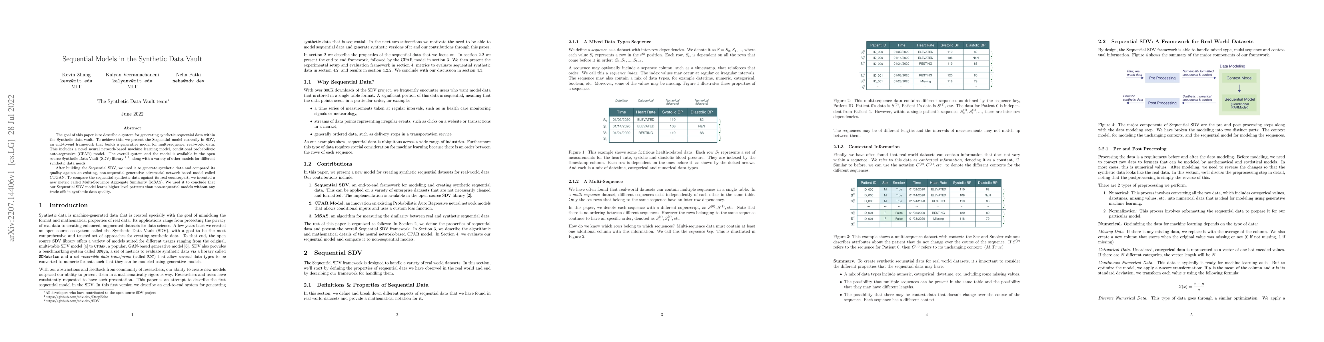 Thumbnail for Sequential Models in the Synthetic Data Vault
