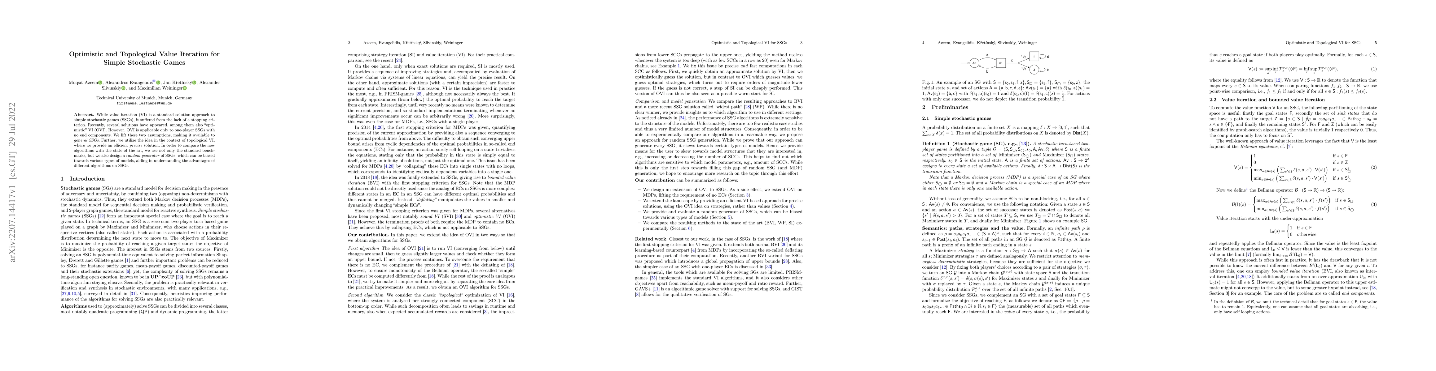 Thumbnail for Optimistic and Topological Value Iteration for Simple Stochastic Games