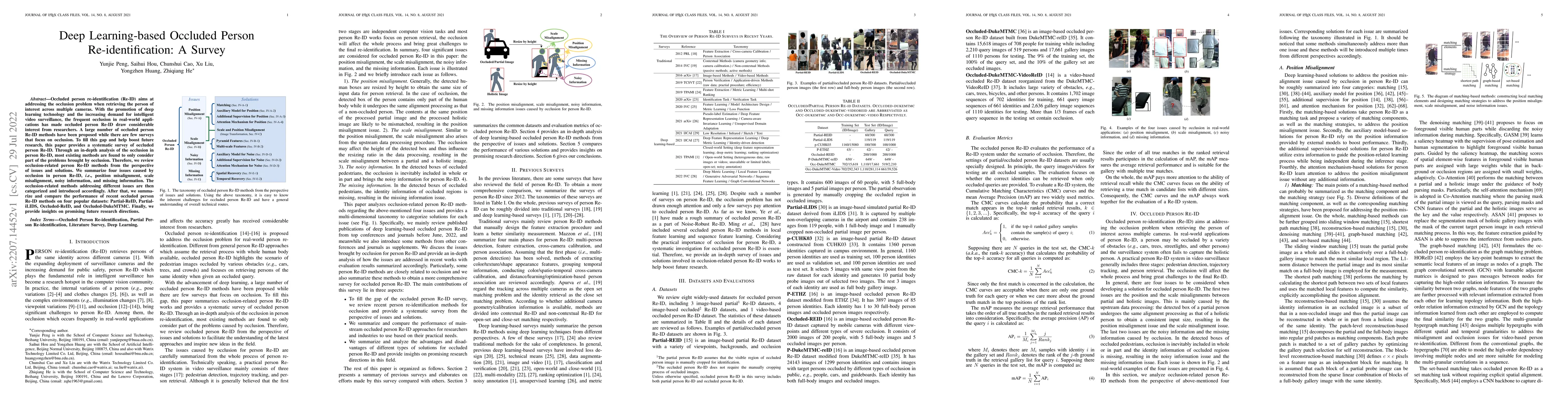 Thumbnail for Deep Learning-based Occluded Person Re-identification: A Survey