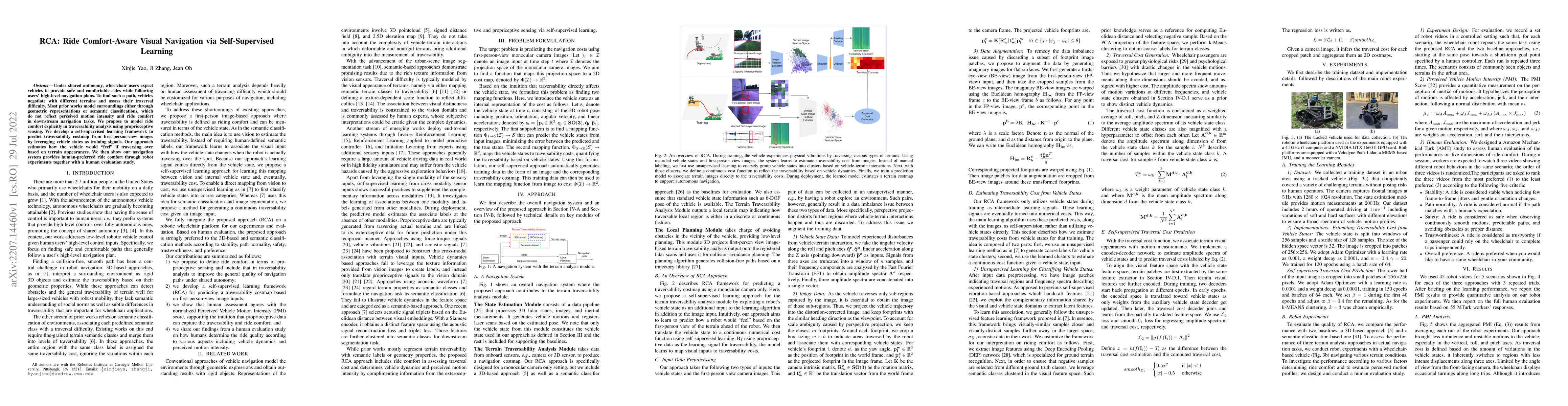 Thumbnail for RCA: Ride Comfort-Aware Visual Navigation via Self-Supervised Learning