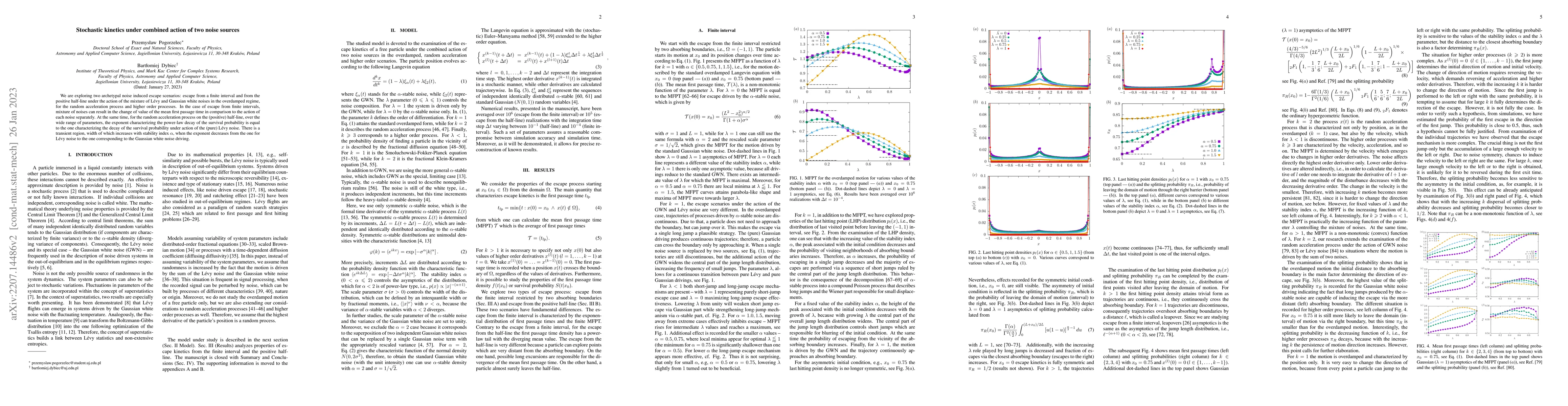 Thumbnail for Stochastic kinetics under combined action of two noise sources