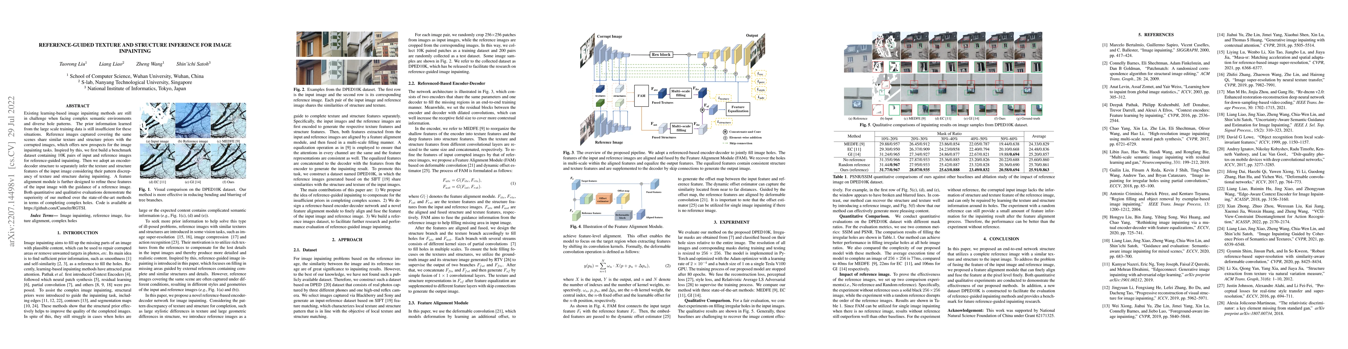 Thumbnail for Reference-Guided Texture and Structure Inference for Image Inpainting
