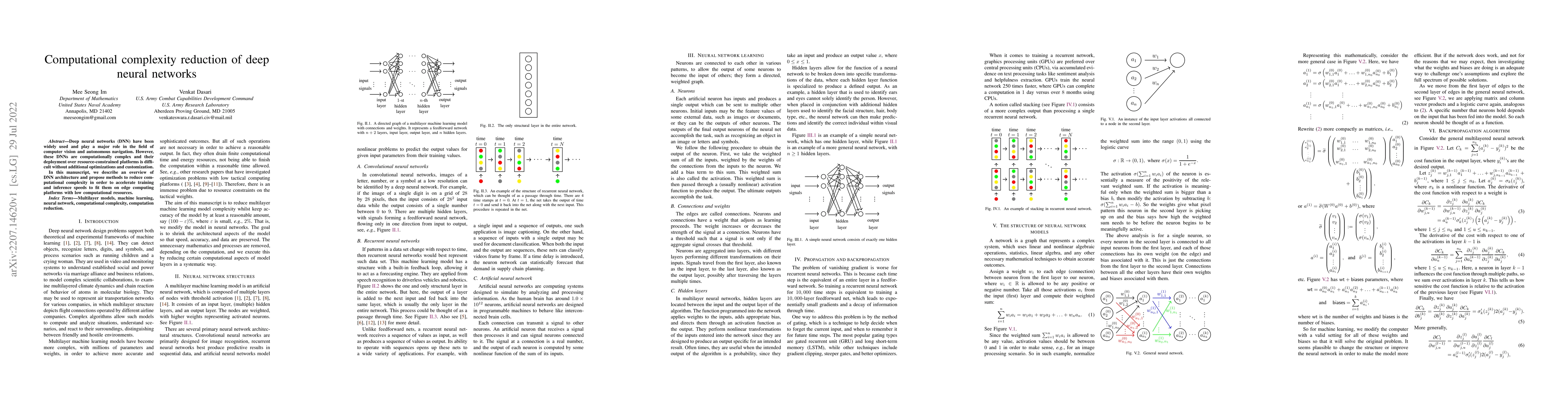 Thumbnail for Computational complexity reduction of deep neural networks