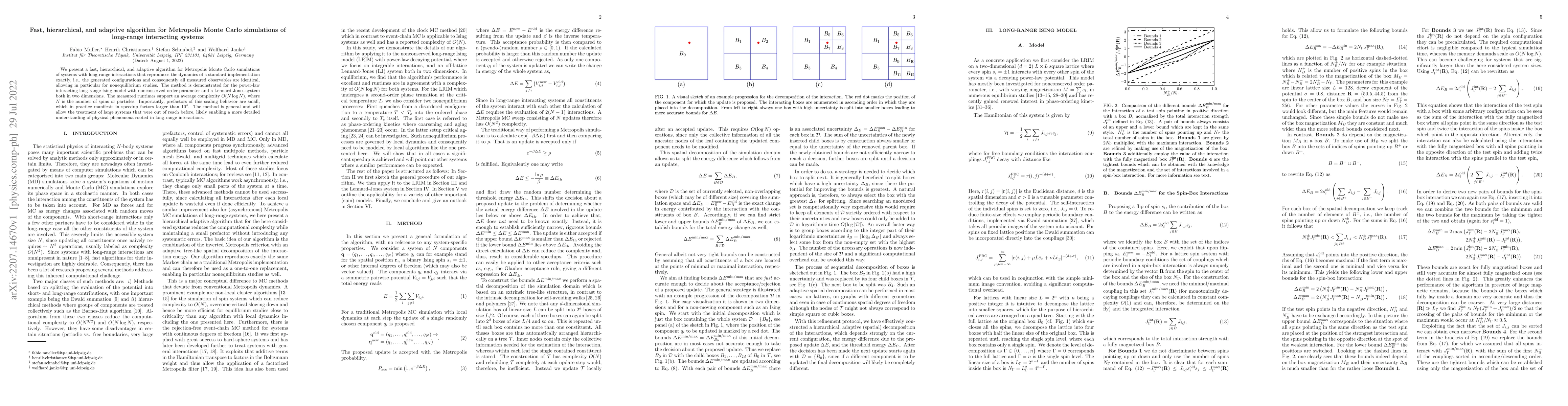 Thumbnail for Fast, hierarchical, and adaptive algorithm for Metropolis Monte Carlo
  simulations of long-range interacting systems