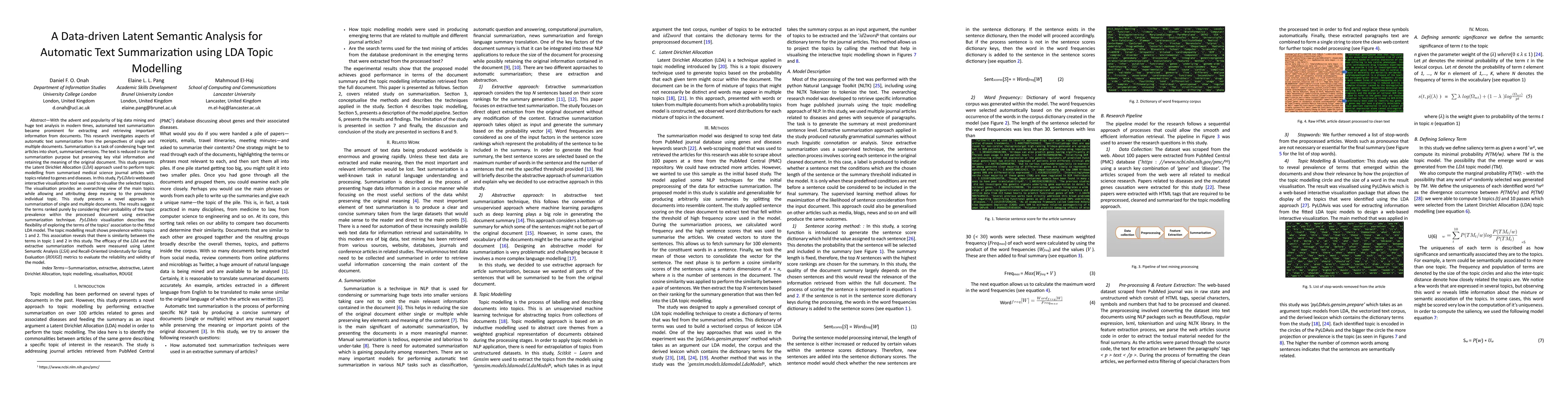 Thumbnail for A Data-driven Latent Semantic Analysis for Automatic Text Summarization
  using LDA Topic Modelling