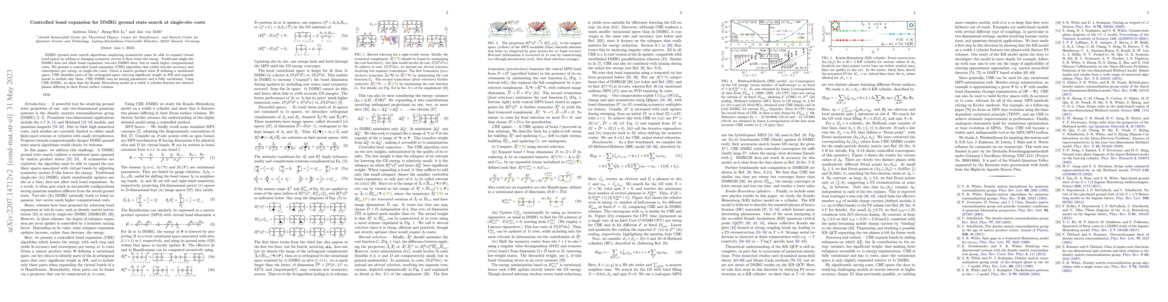 Thumbnail for Controlled bond expansion for DMRG ground state search at single-site
  costs