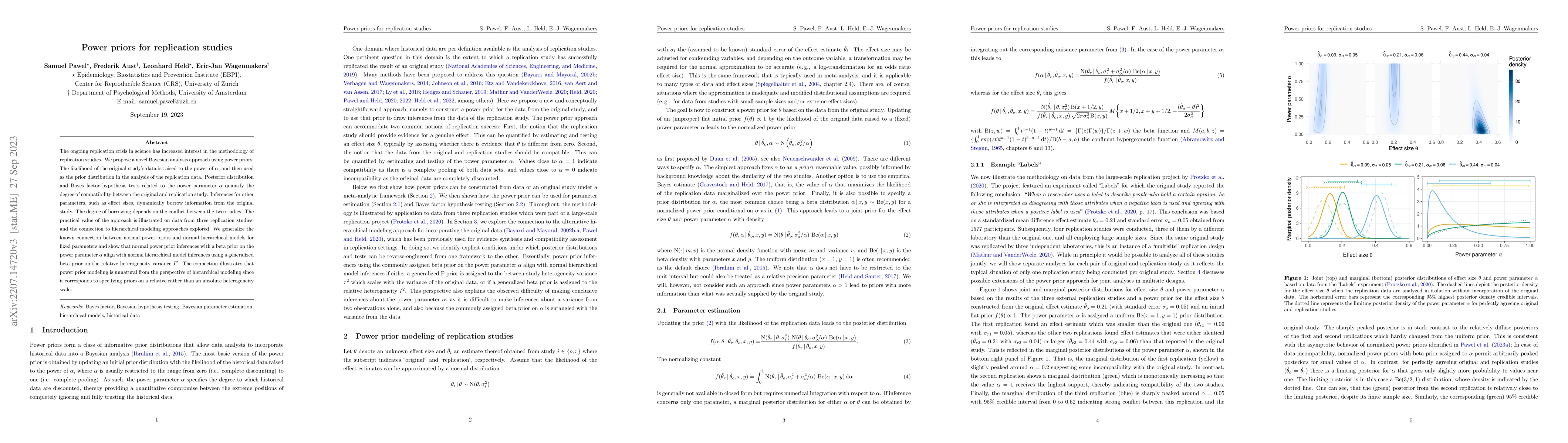 Thumbnail for Power priors for replication studies