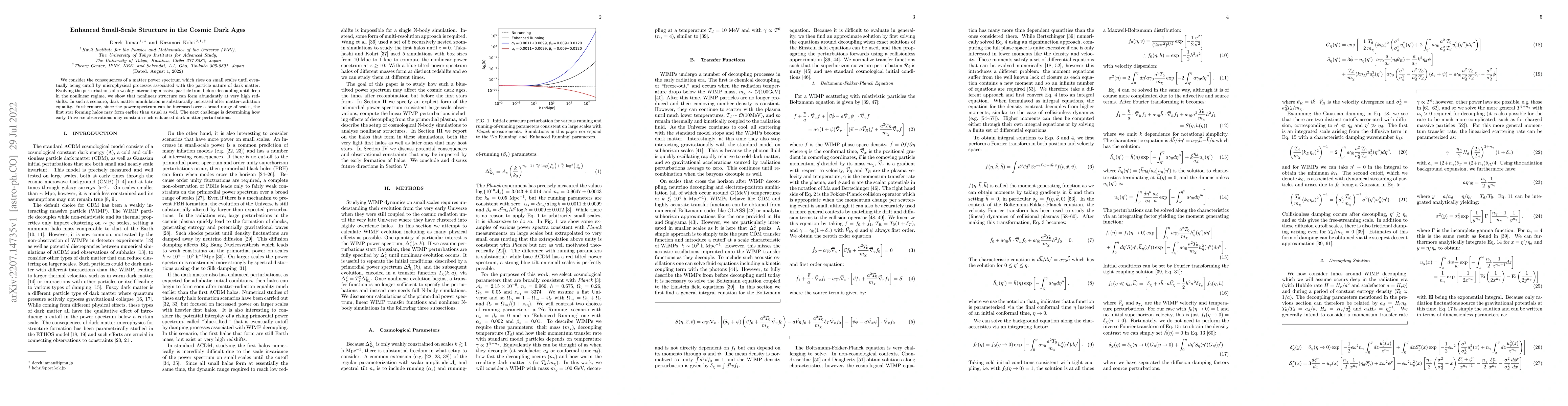 Thumbnail for Enhanced Small-Scale Structure in the Cosmic Dark Ages