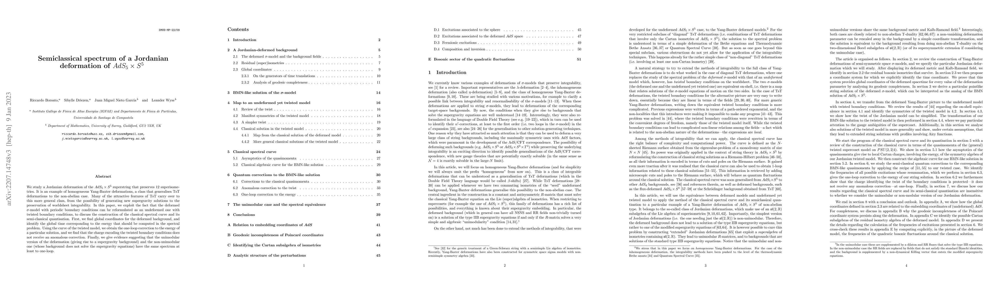 Thumbnail for Semiclassical spectrum of a Jordanian deformation of $AdS_5 \times S^5$