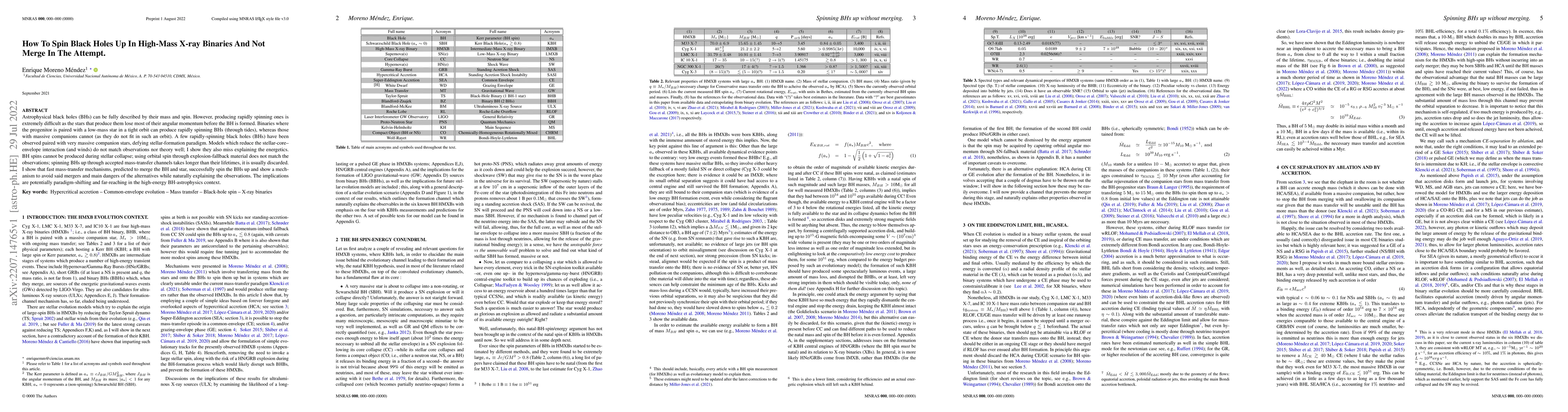 Thumbnail for How To Spin Black Holes Up In High-Mass X-ray Binaries And Not Merge In
  The Attempt