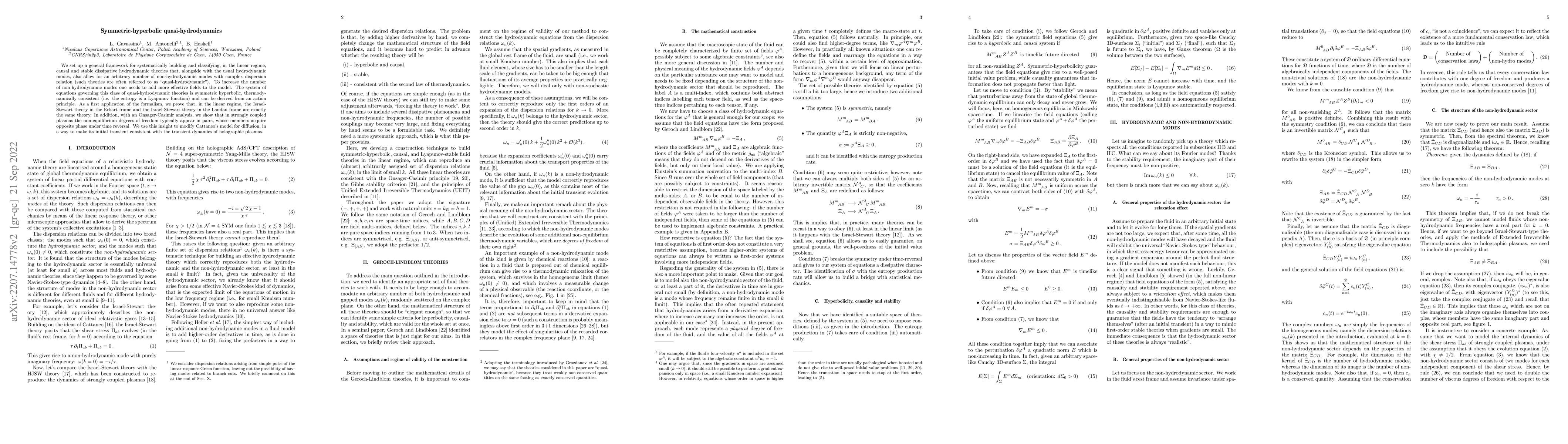 Thumbnail for Symmetric-hyperbolic quasi-hydrodynamics