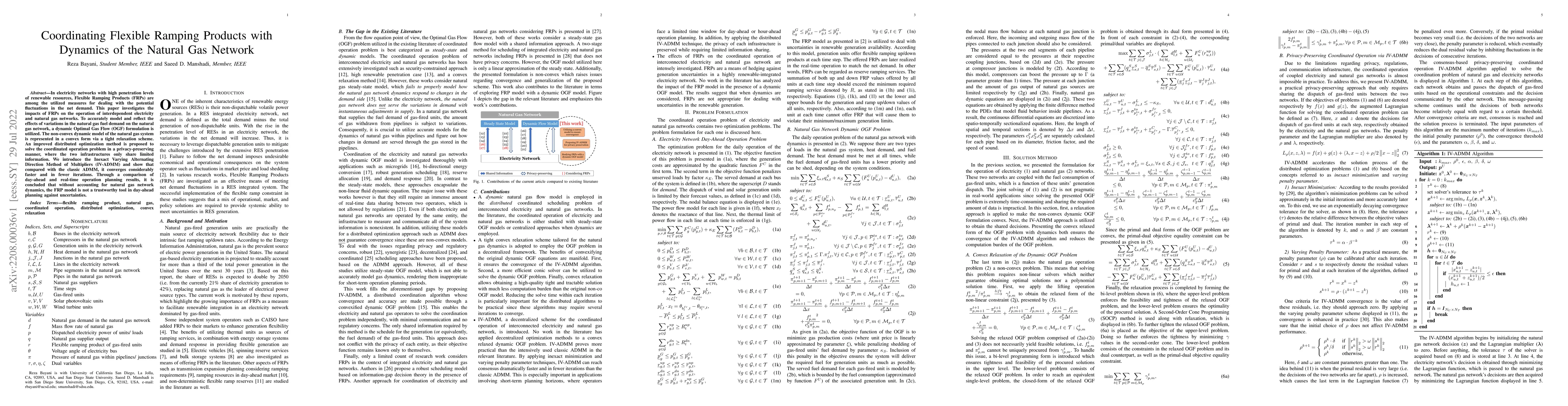 Thumbnail for Coordinating Flexible Ramping Products with Dynamics of the Natural Gas
  Network