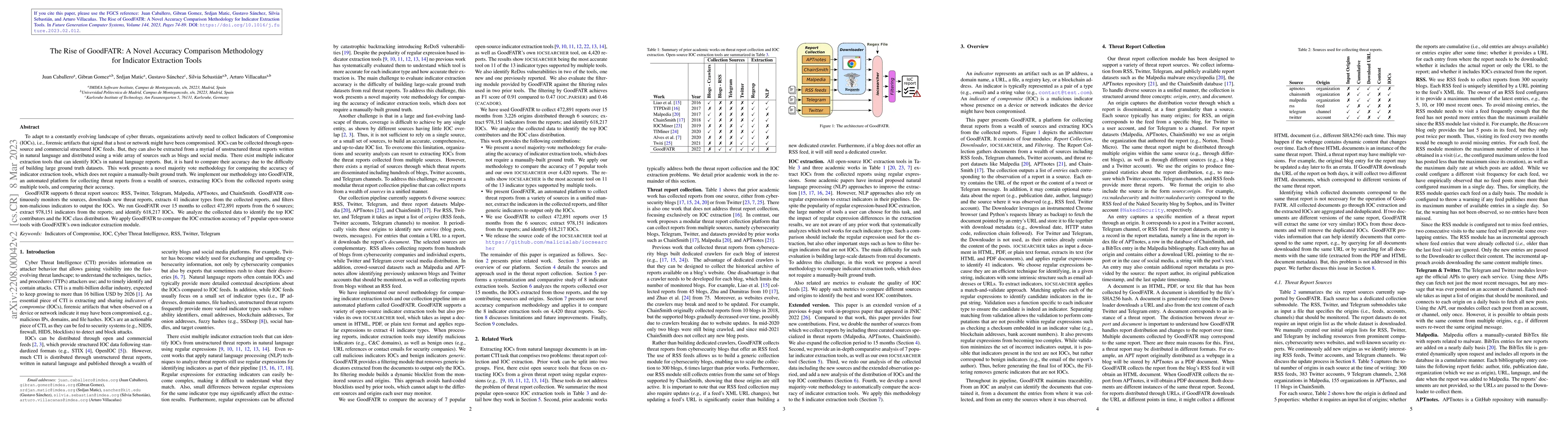 Thumbnail for The Rise of GoodFATR: A Novel Accuracy Comparison Methodology for
  Indicator Extraction Tools