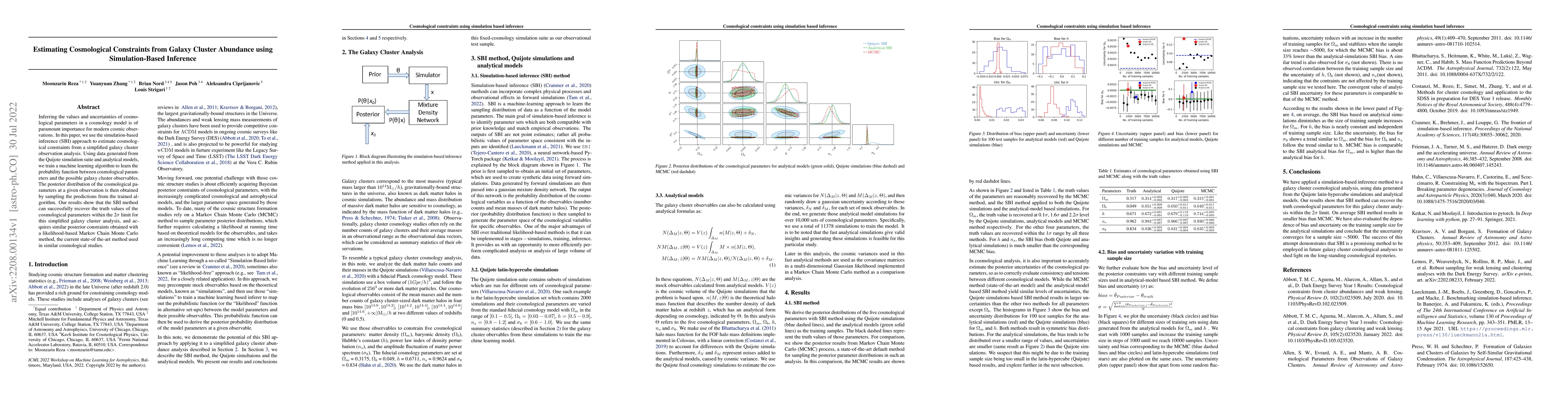 Thumbnail for Estimating Cosmological Constraints from Galaxy Cluster Abundance using
  Simulation-Based Inference