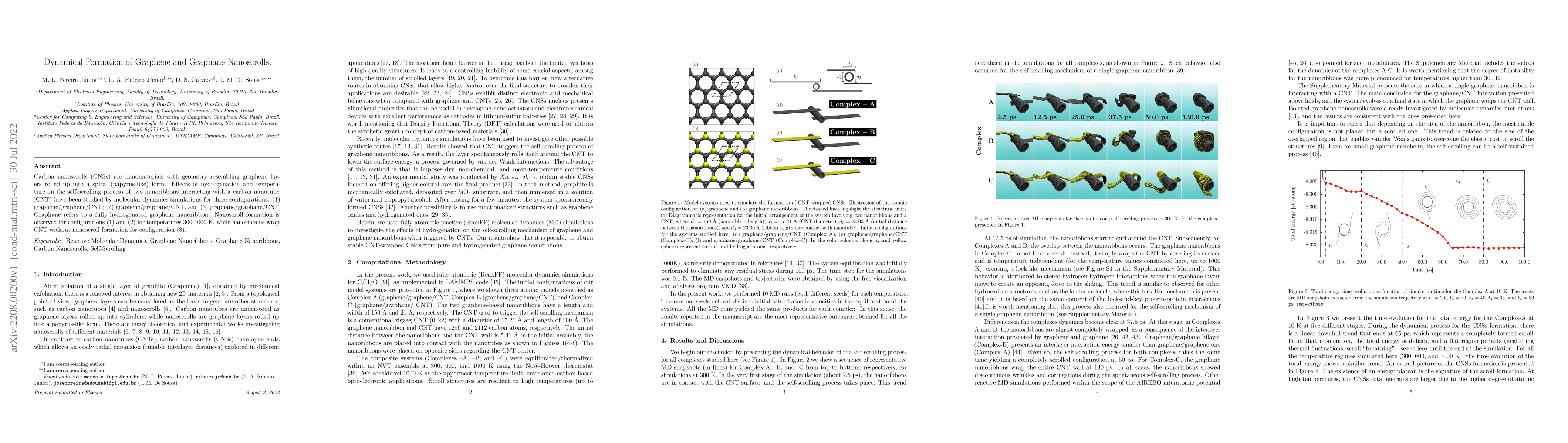 Thumbnail for Dynamical Formation of Graphene and Graphane Nanoscrolls